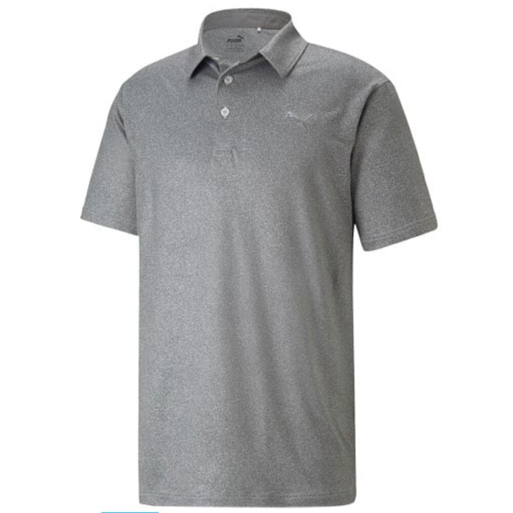 PUMA Men's High Rise Cloudspun Primary Golf Polo UPF 40 Gray Size XL NWT